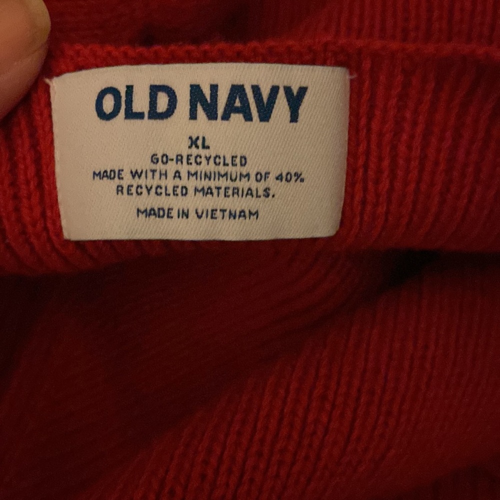 NWT Old Navy sleeveless red sweater with V neck women size XL - Picture 4 of 6